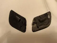 Original and recreated Mercedes-Benz CLS W219 headlight washer cover from the rear