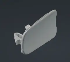 Recreated CAD model of a Mercedes-Benz CLS W219 headlight washer cover